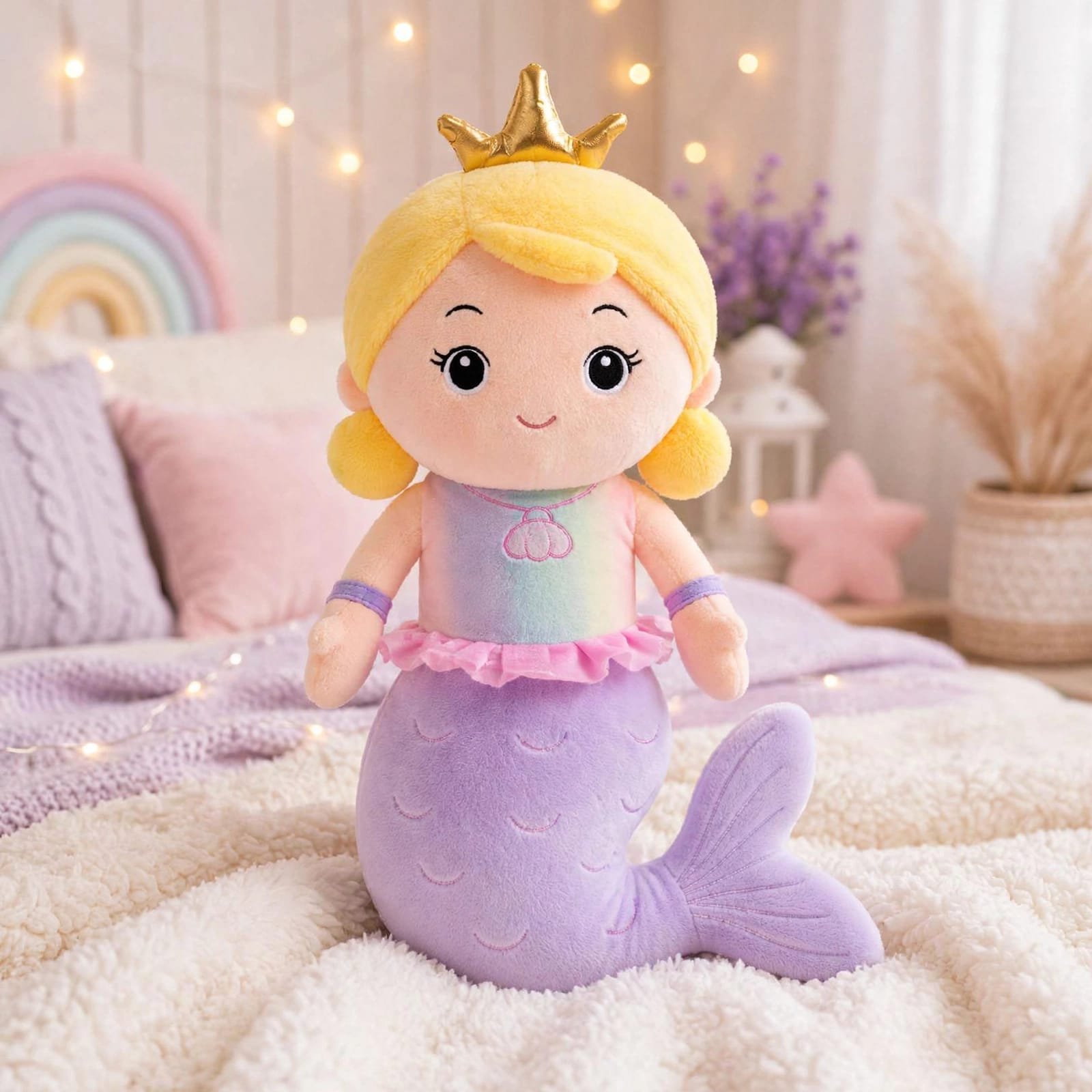 Violet Mermaid Plush Toy
