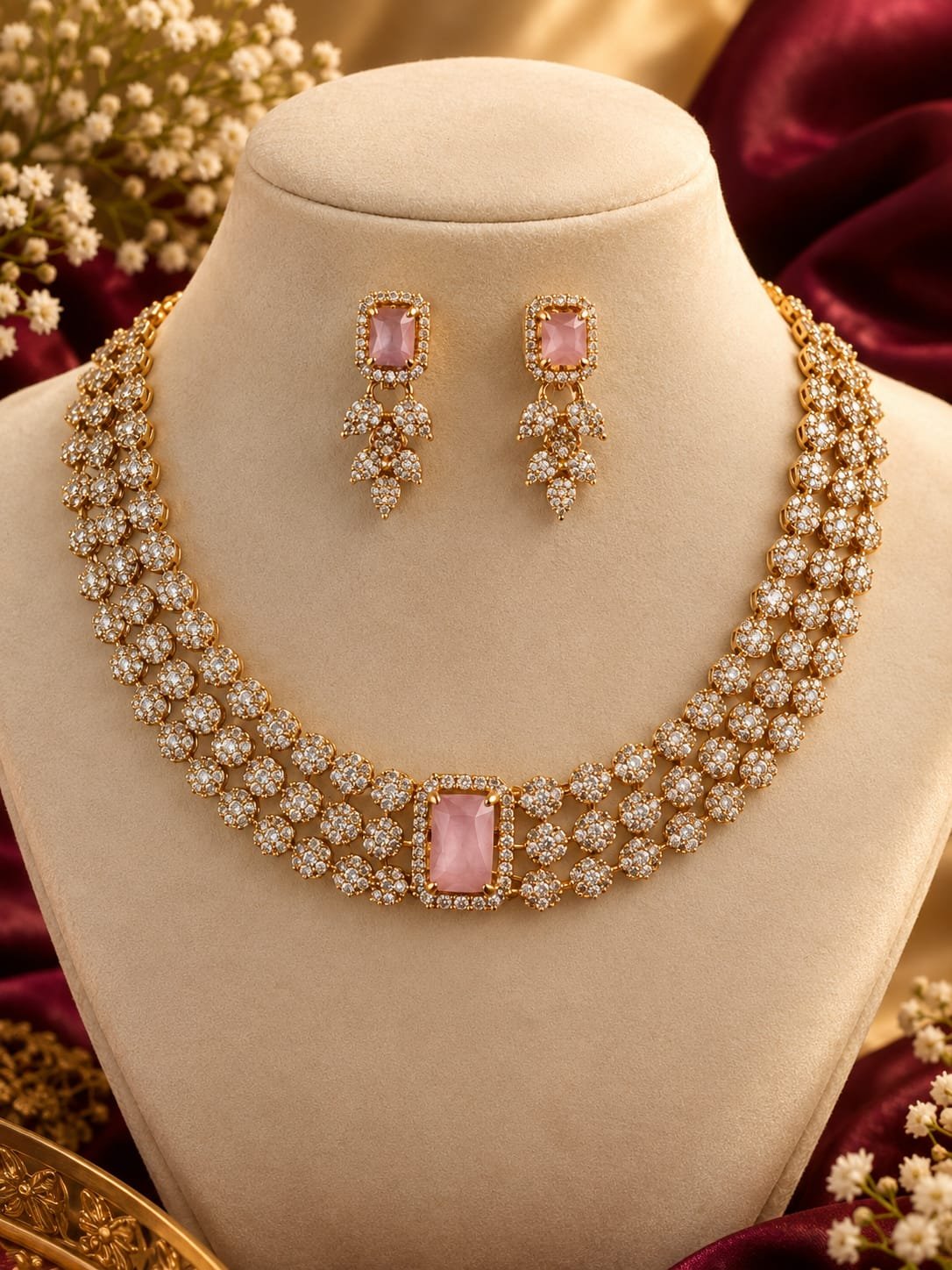 Three Layered multicolor Necklace