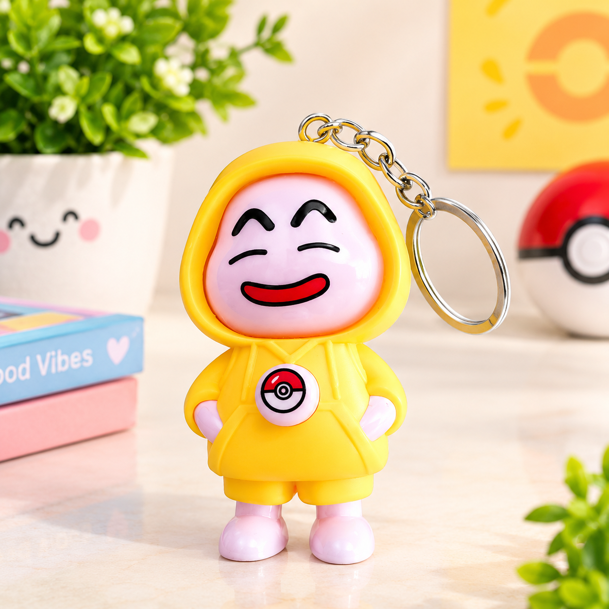 Shinchan Face Changing Keychain