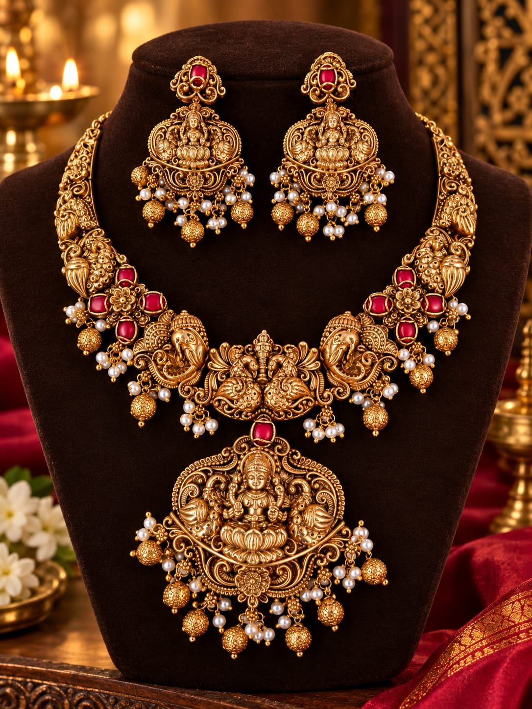 Lakshmi Motif Necklace