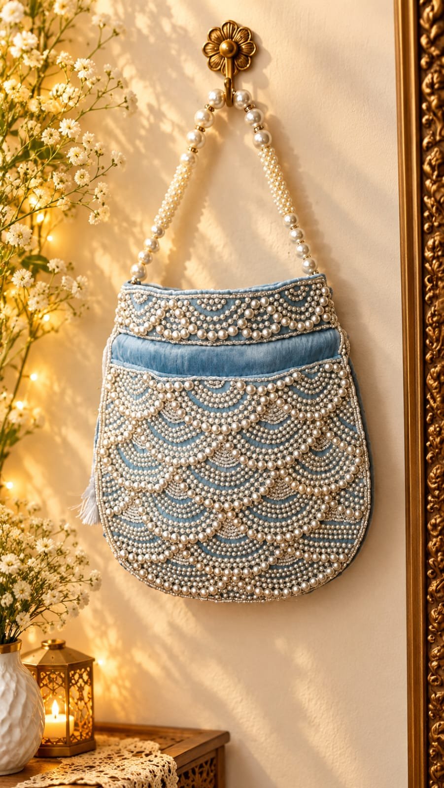 Elegant Maharani Pearl Potli