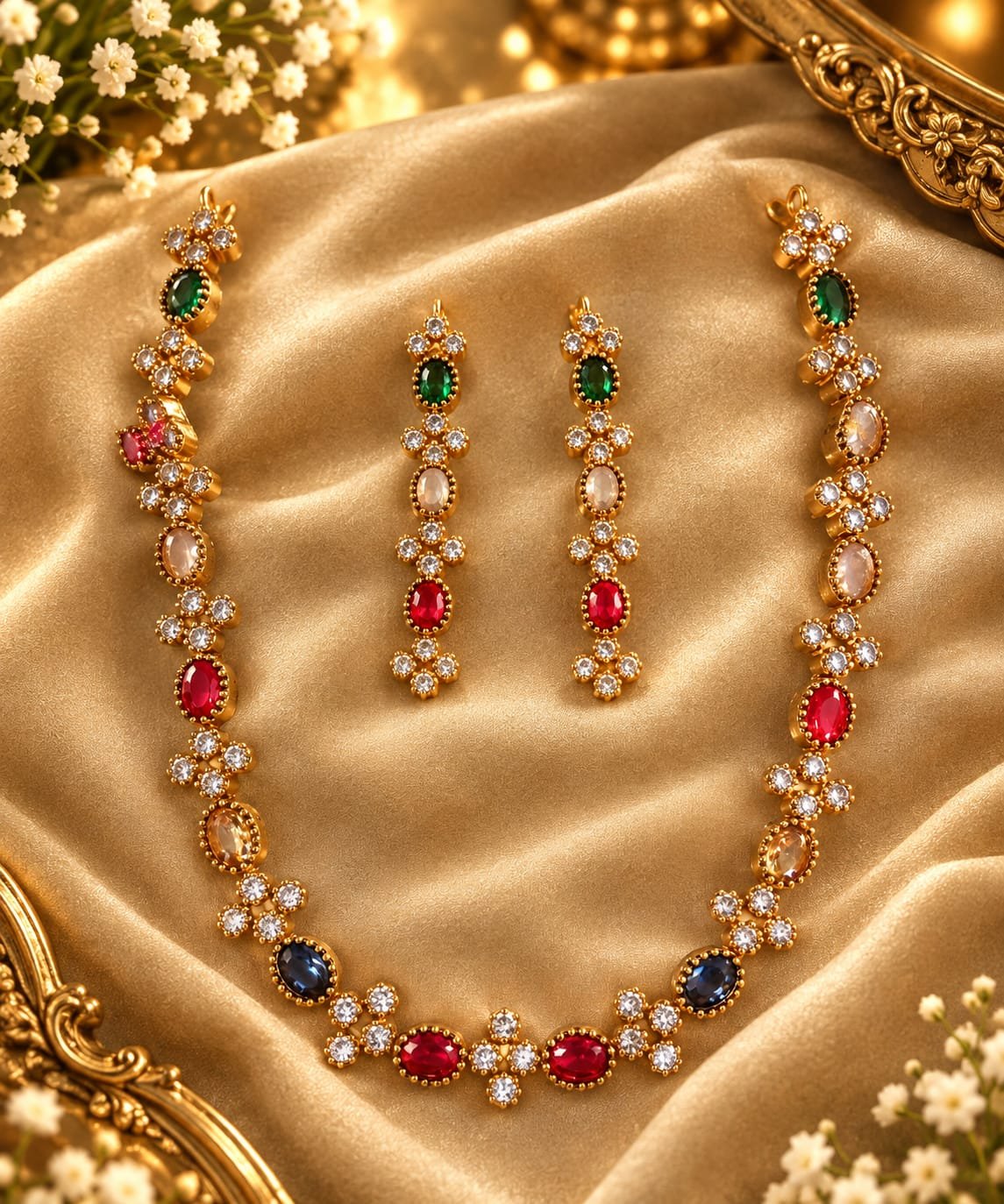 Multicolor Stone Necklace